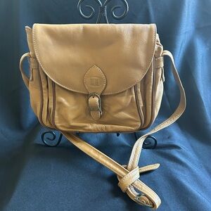 Texier Made in France Leather Bag 
buttery Soft leather crossbody zippers euc